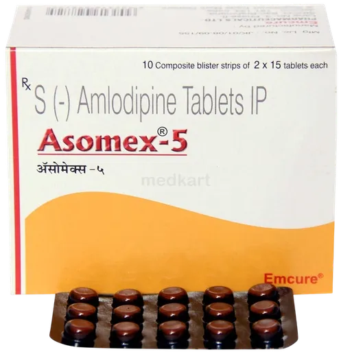 asomex 5mg tablet 15's